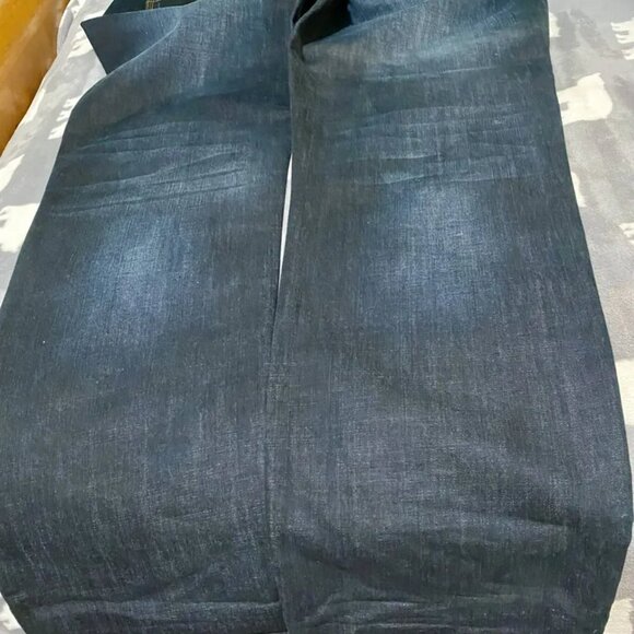 LOG Men's Dark Blue Denim Jeans [38x32] - Picture 3 of 7